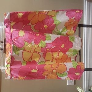 Lilly Pulitzer XL skirt cotton pink white